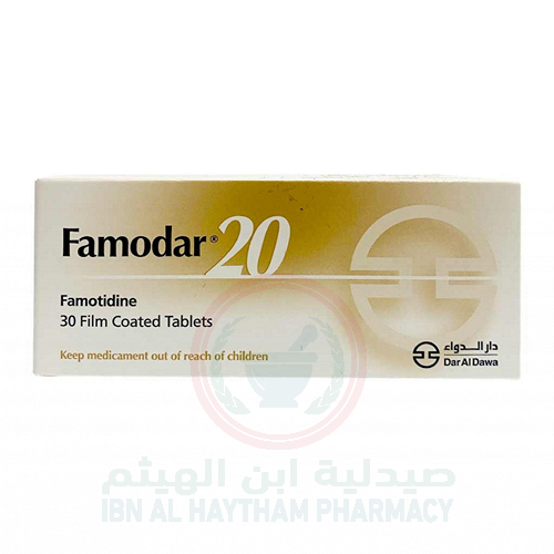 فامودار 20 مجم 30 قرص
